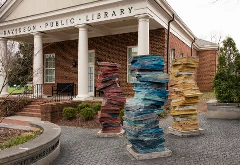 Public Library open to all in Davidson, North Carolina, NC, USA, 9 March 2018 Foto stock