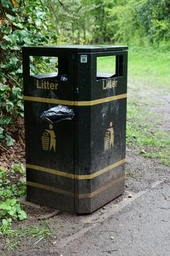Public litter bin Stock Photos