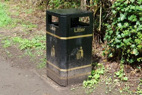 Public litter bin Stock Photos