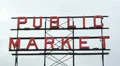 Public Market sign. HD Footage