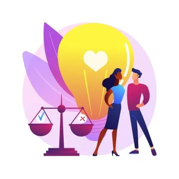 Public morality abstract concept vector illustration. Illustrazione stock