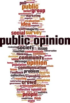 Public opinion word cloud イラスト素材