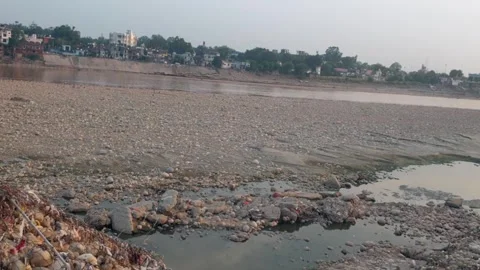 Public park after flood Stock Footage 322928547