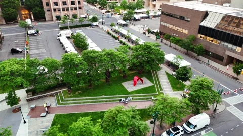 Public Park - Syracuse, NY 库存影片 336473464