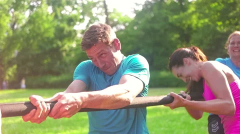 Public Park Workout Stock Footage 59111561