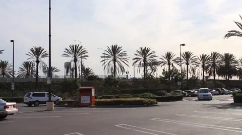 Public Parking by the Freeway 01 Stock Footage 49999981