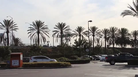 Public Parking by the Freeway 2 Stock Footage 50000002