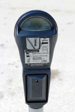 Public parking meter Stock Photos