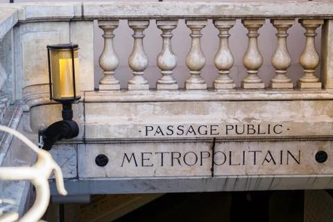 Public passage access to the metro Stock Photos