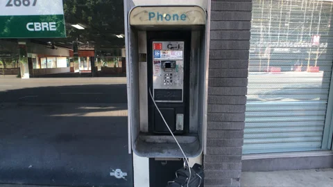 Public Payphone Video stock 134300151