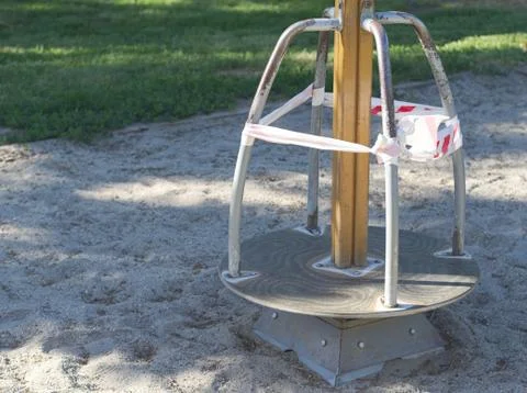 Public Playground Lockdown Stock Photos