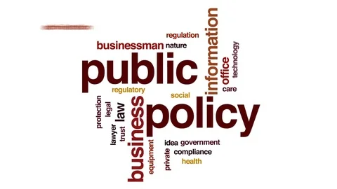 Public policy animated word cloud, text ... | Stock Video | Pond5
