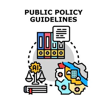 Public policy guidelines for artificial intelligence and community governance Stock Illustration