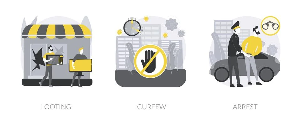 Public protest abstract concept vector illustrations. Stock-Illustration