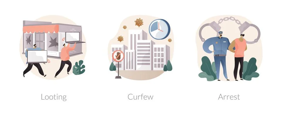 Public protest abstract concept vector illustrations. Ilustração Stock