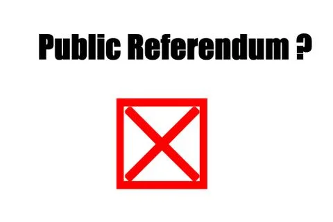 Public referendum - not ever Stock Illustration