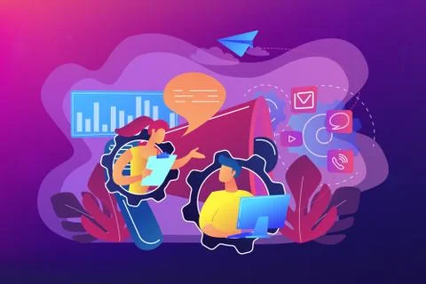 Public relations concept vector illustration. Stock Illustration