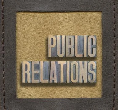 Public relations framed Stock Photos