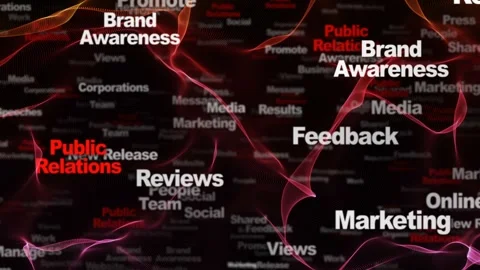 PUBLIC RELATIONS Keywords Animation, Background, Loop 库存影片 312359309