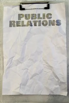 Public Relations Note Stock Photos