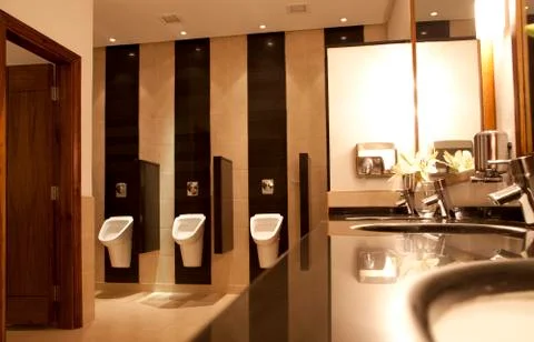 Public restroom Stockfoto's