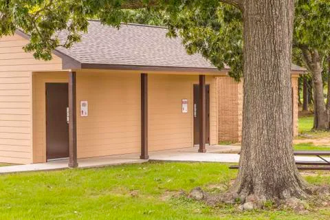 Public restroom Stock Photos