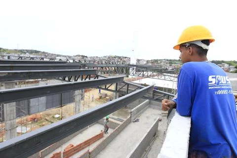 Public school construction Stock Photos