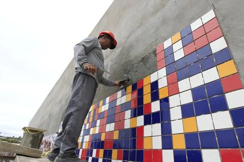 Public school construction Stock Photos