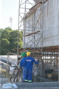 Public school construction Stock Photos