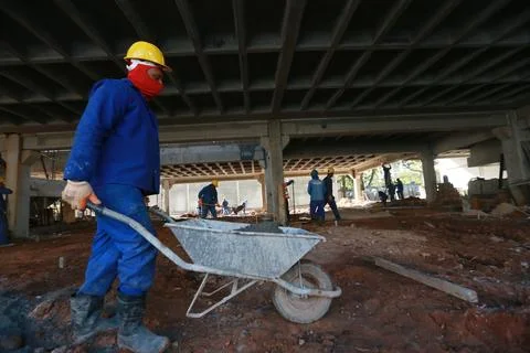 Public school construction Stock Photos