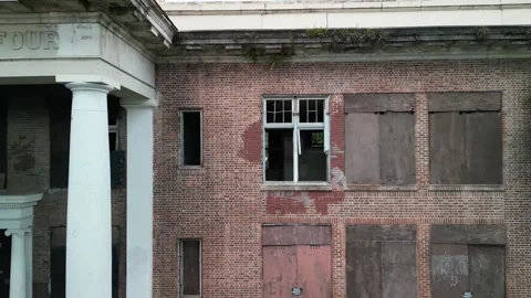 Public school number 4 pull back flag Vídeo Stock 240237900