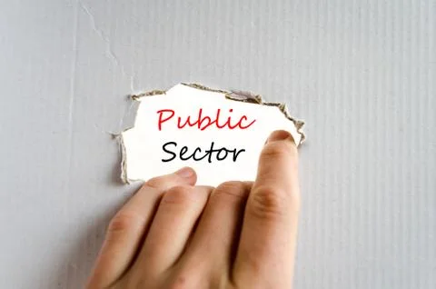 Public sector text concept Stock Photos