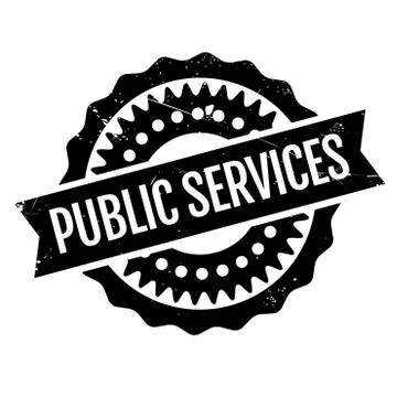 Public Services rubber stamp Illustrazione stock