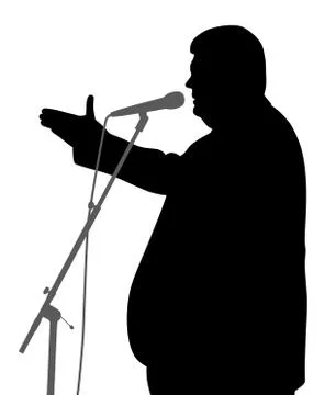 Public speaking Stock Illustration