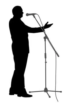 Public speaking Stock Illustration