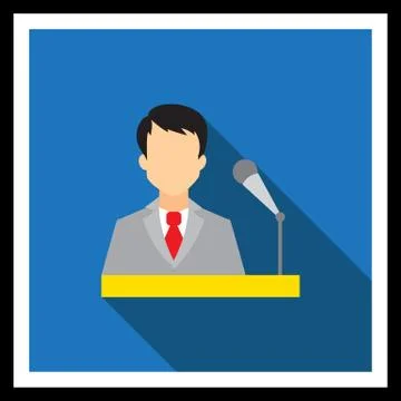 Public speech Stock Illustration