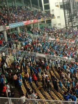 Public on stadium 스톡 사진