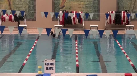 Public Swimming Pool - 03 Stock Footage 51675352