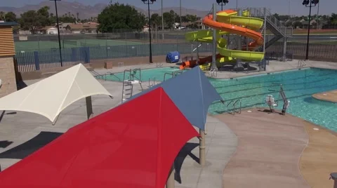 Public Swimming Pool Video stock 40241982