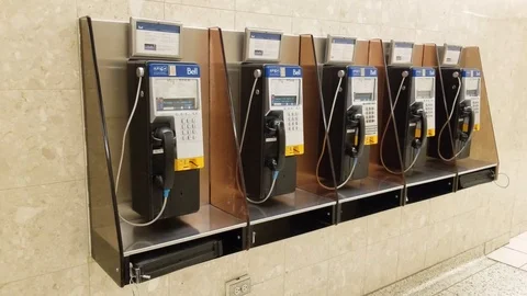 Public Telephone 2 Stock Footage 101857941