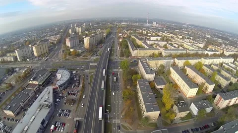 Public Traffic from Drone. Video stock 56438454