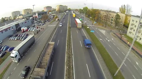 Public Traffic from Drone. Video stock 56438497