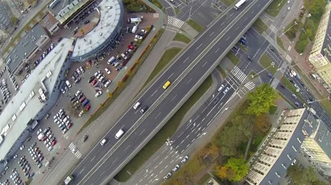 Public Traffic from Drone. Video stock 56438527