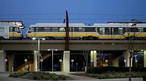 Public Train Stop Video stock 20642965