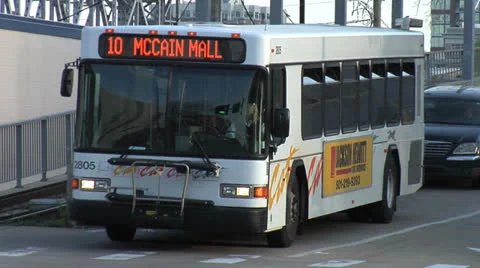 Public Transit Bus Stock Footage 23338904