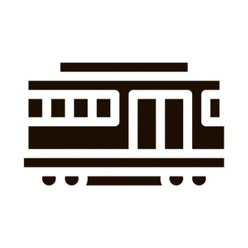 Public Transport Cable Car Vector Icon Illustrazione stock