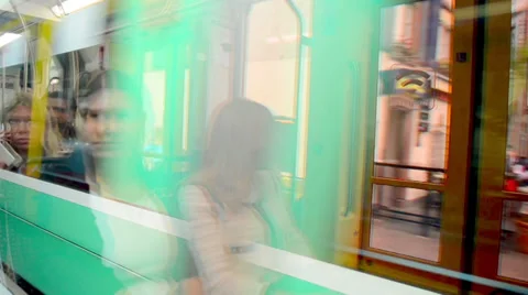 Public Transport Stock Footage 32190121