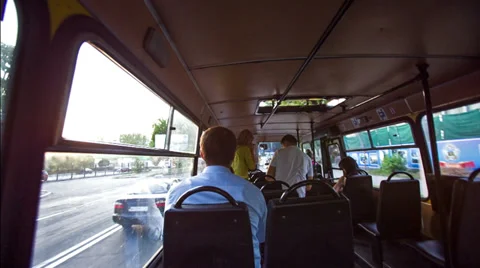 Public Transport Inside Stock Footage 27574095