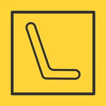 Public transportation empty seat, vector illustration isolated on white backg Illustrazione stock