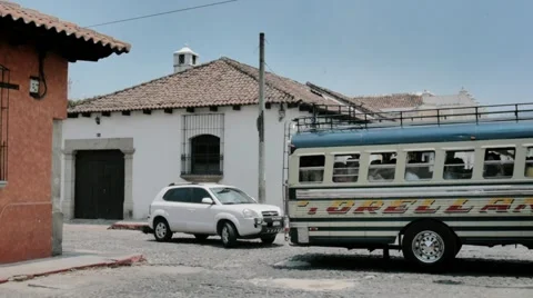 Public transportation in Guatemala Stock Footage 59948544
